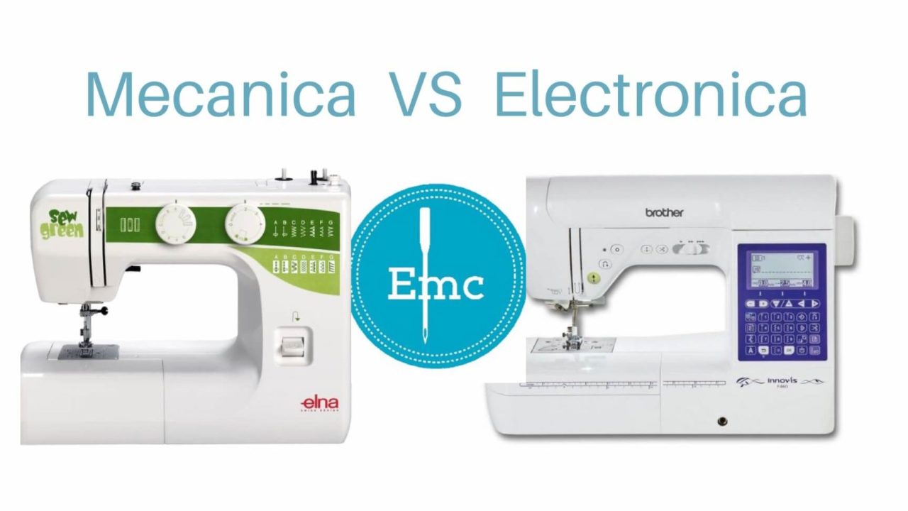 cuales son las diferencias entre maquinas de coser mecanicas y electronicas