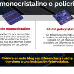 descubre las diferencias entre paneles solares monocristalinos y policristalinos