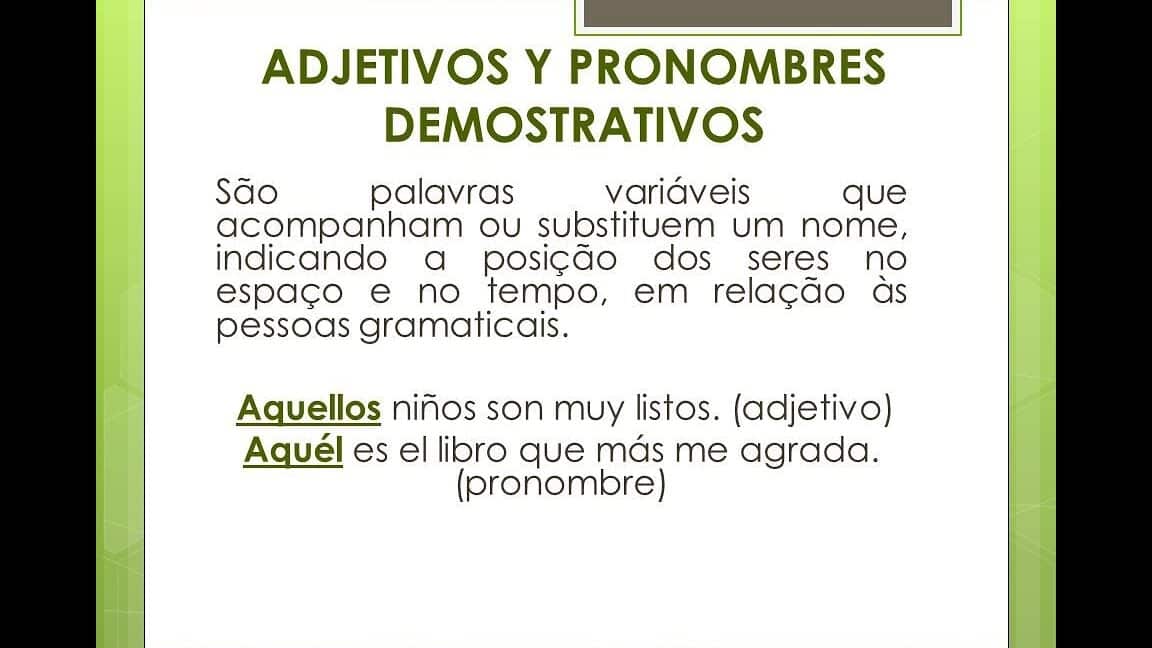 diferencias entre adjetivos y pronombres demostrativos todo lo que necesitas saber
