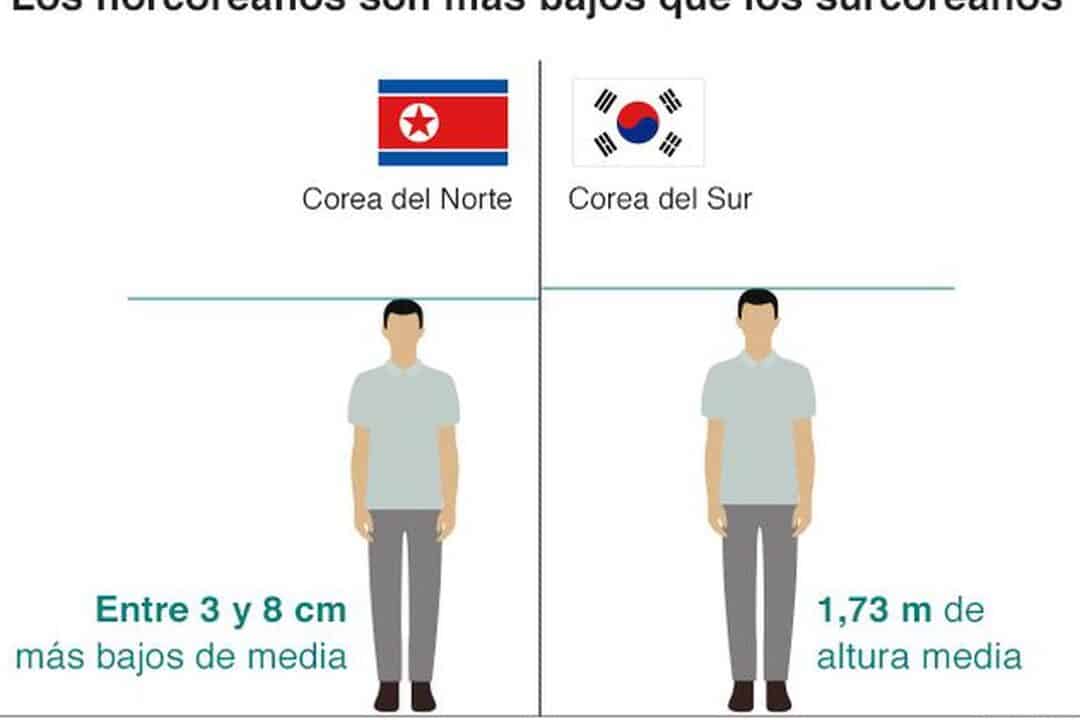 diferencias entre corea del norte y corea del sur comparativa en fotos